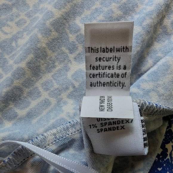 DVF Diane Von Furstenberg sleeveless blue white wrap yahzi short dress sz‎ S - Picture 9 of 12